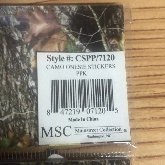 MSC Mainstreet Collection 1st Year Photo Stickers Baby Girl Camo Pink - Picture 7 of 13